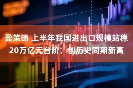 盈策略 上半年我国进出口规模站稳20万亿元台阶，创历史同期新高