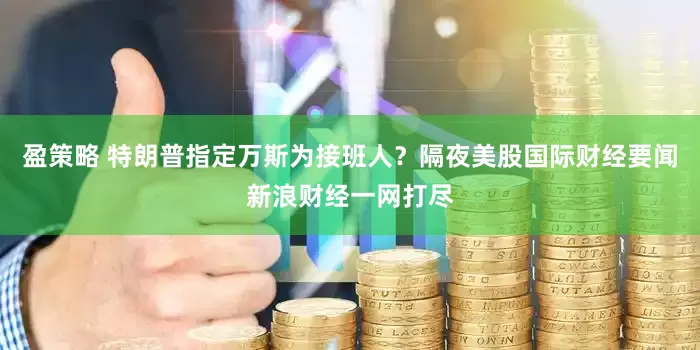 盈策略 特朗普指定万斯为接班人？隔夜美股国际财经要闻新浪财经一网打尽
